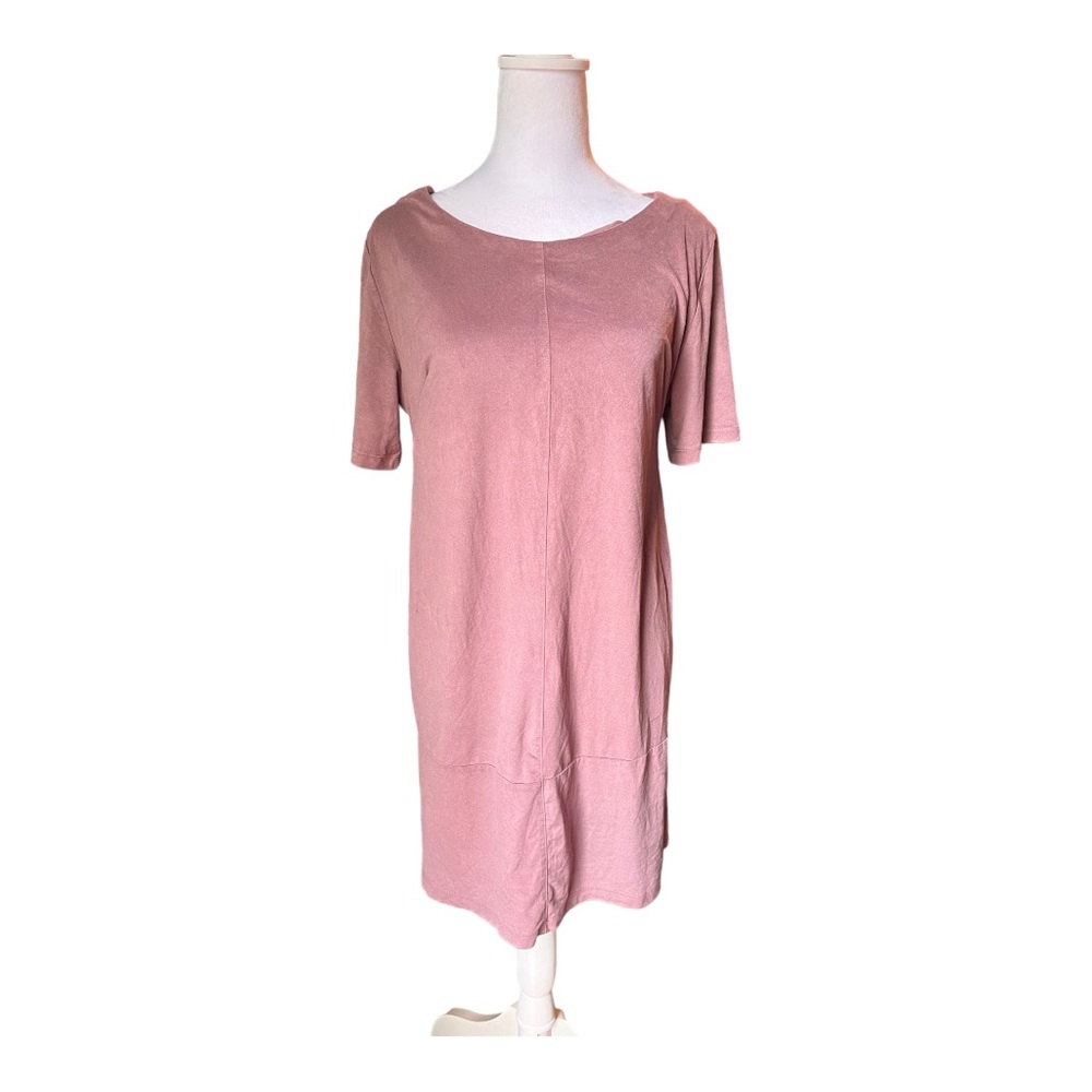 Bishop + Young Ultra Suede Dress in Mauve size Medium